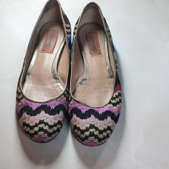 Missoni Knit Ballet Flats, Size 36.5